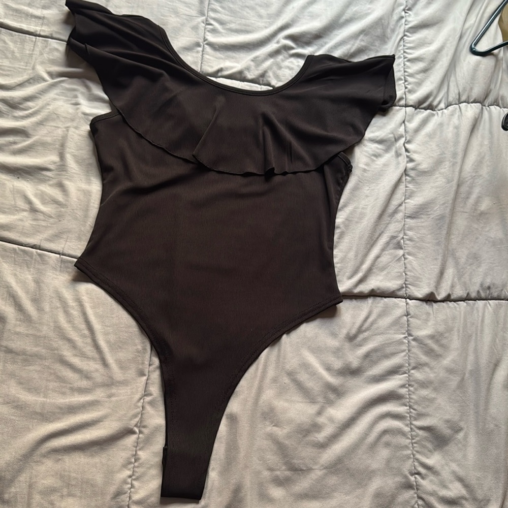 V neck body suit